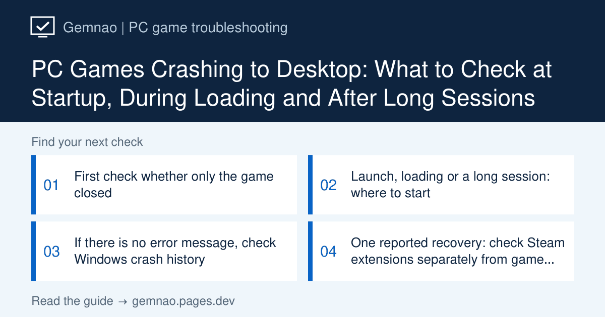 Gemnao - PC game troubleshooting guides in English and Japanese